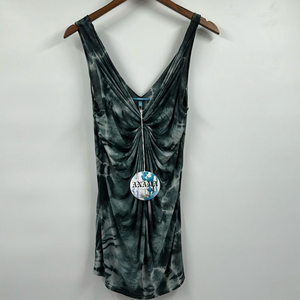Anama Tie Dyed V Neck Tank Top Medium New With Tags